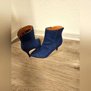 Denim Ankle Booties